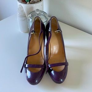 Vintage Purple Versace Heels ( Pink Bottoms ) Size 36